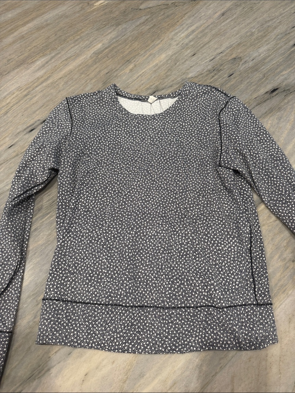 lululemon athletica Gray Speckled Long Sleeve Crew